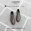 Dép rọ Da bò Lemans Buckle Sandal BK5.01 - Đen - đế Mckay cao 2.2cm bảo hành chính hãng 24 tháng