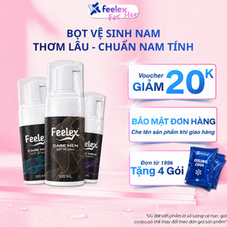 [Hàng VIP] Bọt vệ sinh nam giới Feelex Care Men làm sạch sâu, khử mùi ngăn ngừa nấm ngứa hương nước hoa 100ml