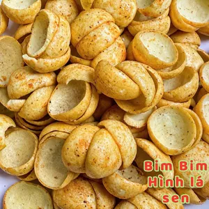 Bánh phồng lắc phô mai, bim bim phô mát, snack hình lá sen dòn