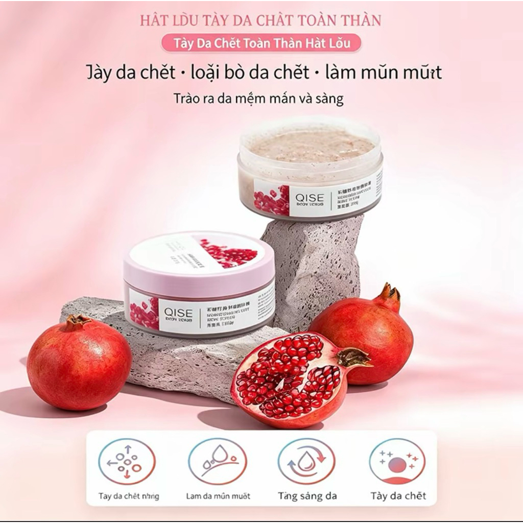 Tẩy Tế Bào Chết Mặt Hạt Lựu