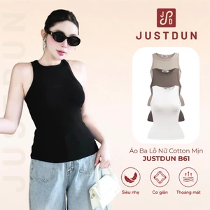 Áo Ba Lỗ Nữ Cotton Mịn JUSTDUN Áo 2 Dây Nữ Tanktop đi tập đi chơi thoải mái B61