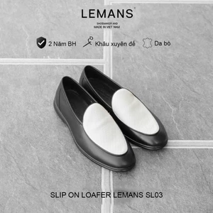 Lemans SL5.03, giày lười da bò nappa, đế êm chân, giày công sở trẻ trung, bảo hành chính hãng 24 tháng