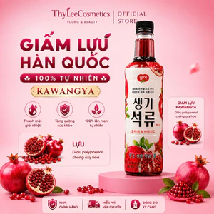 Giấm Lựu Hàn Quốc Kwangya Nước Uống Lựu Lên Men Hỗ Trợ Tiêu Hóa Giảm Kí, Đẹp Da 970ml Mẫu Mới Chính Hãng -ThyLeeCosmetic