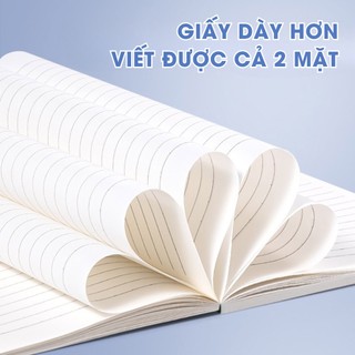 Sổ tay A5 kẻ ngang combo 10 quyển giấy trắng mịn ghi chép tiết kiệm cho học sinh văn phòng giá rẻ