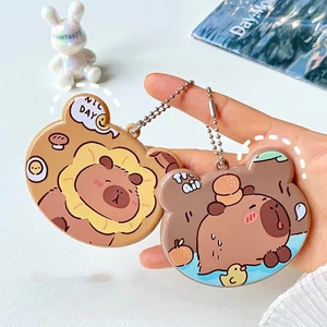 Gương Kèm Lược Cầm Tay Capybara Mini Có Dây Móc Khóa Treo Túi Balo Dễ Thương MUN STORE GUONGMK15