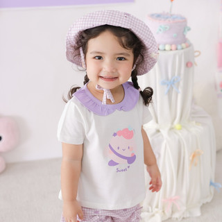 NBAN (6M-6Y) Set áo váy bé gái Kẹo Dâu cotton thoáng mát dễ mặc đi học đi chơi - CANDY5.25