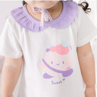 NBAN (6M-6Y) Set áo váy bé gái Kẹo Dâu cotton thoáng mát dễ mặc đi học đi chơi - CANDY5.25