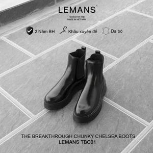 The Breakthrough Chunky Chelsea Boots Lemans -BST độc quyền - Bảo hành chính hãng 24 tháng toàn quốc