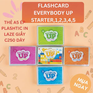 Thẻ ảnh - FLASHCARD Everybody Up 1,2,3,4,5 và Starter Ép plastic_Giáo cụ dạy học không thể thiếu