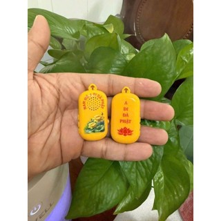 Máy niệm Phật mini đeo cổ tí hon hình A DI ĐÀ PHẬT, 28 âm điệu niệm Thầy Nhuận Đức