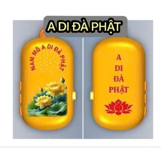 Máy niệm Phật mini đeo cổ tí hon hình A DI ĐÀ PHẬT, 28 âm điệu niệm Thầy Nhuận Đức