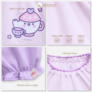 NBAN (6M-6Y) Bộ đồ dài cho bé gái Ấm Trà Tím cotton thoáng mát, dễ mặc nhà đi chơi, đi học-CANDY5.25