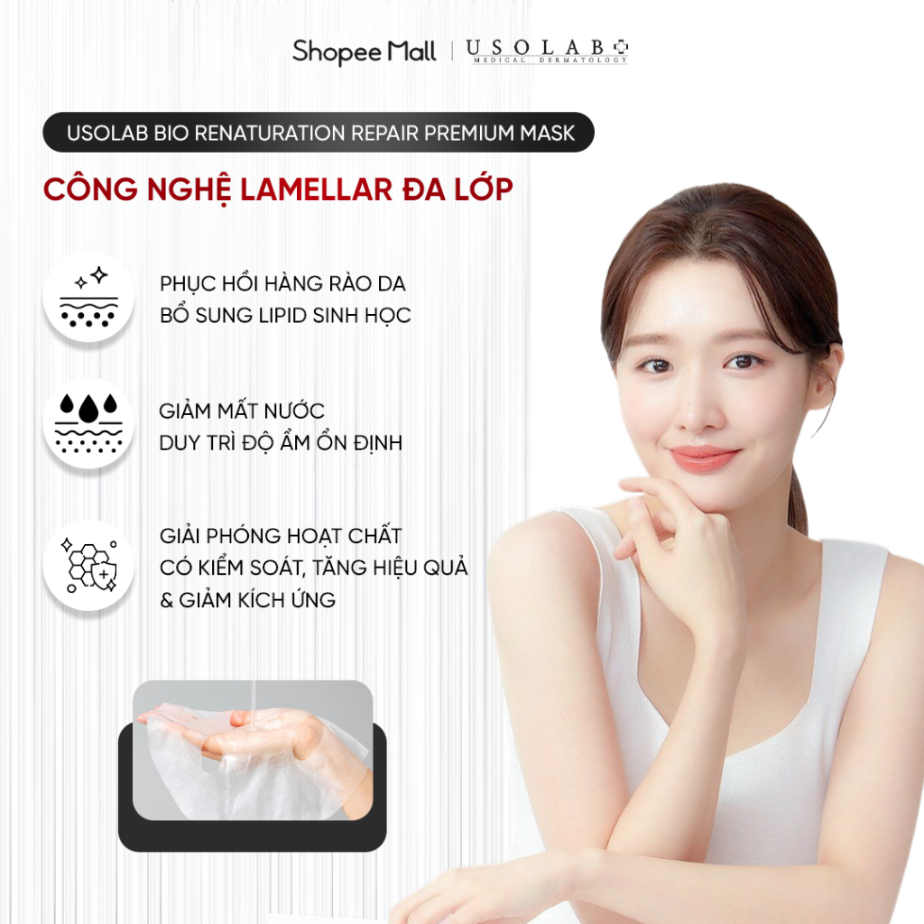Mặt nạ USOLAB REPAIR PREMIUM – PHIÊN BẢN CẢI TIẾN ĐỘT PHÁ