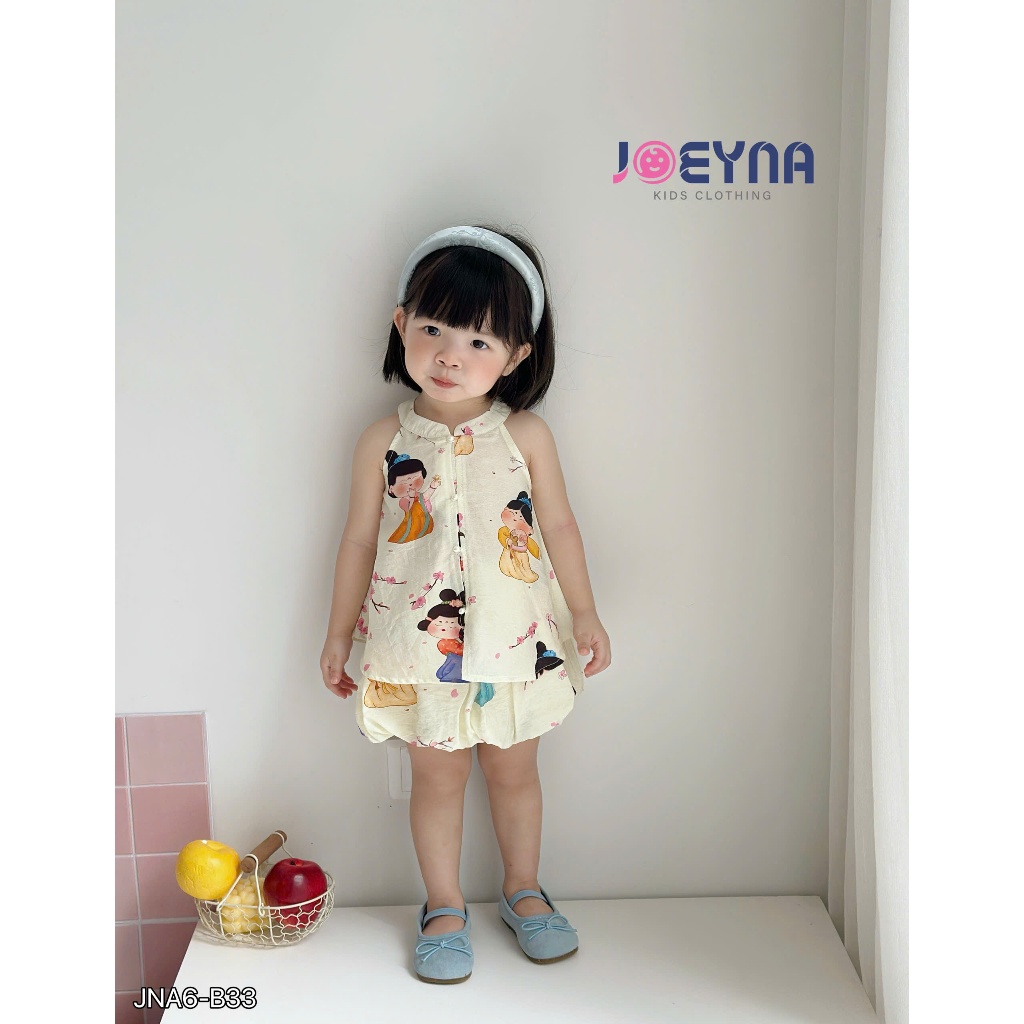 Set yếm cổ tàu Joeyna B33 siêu xinh cho bé