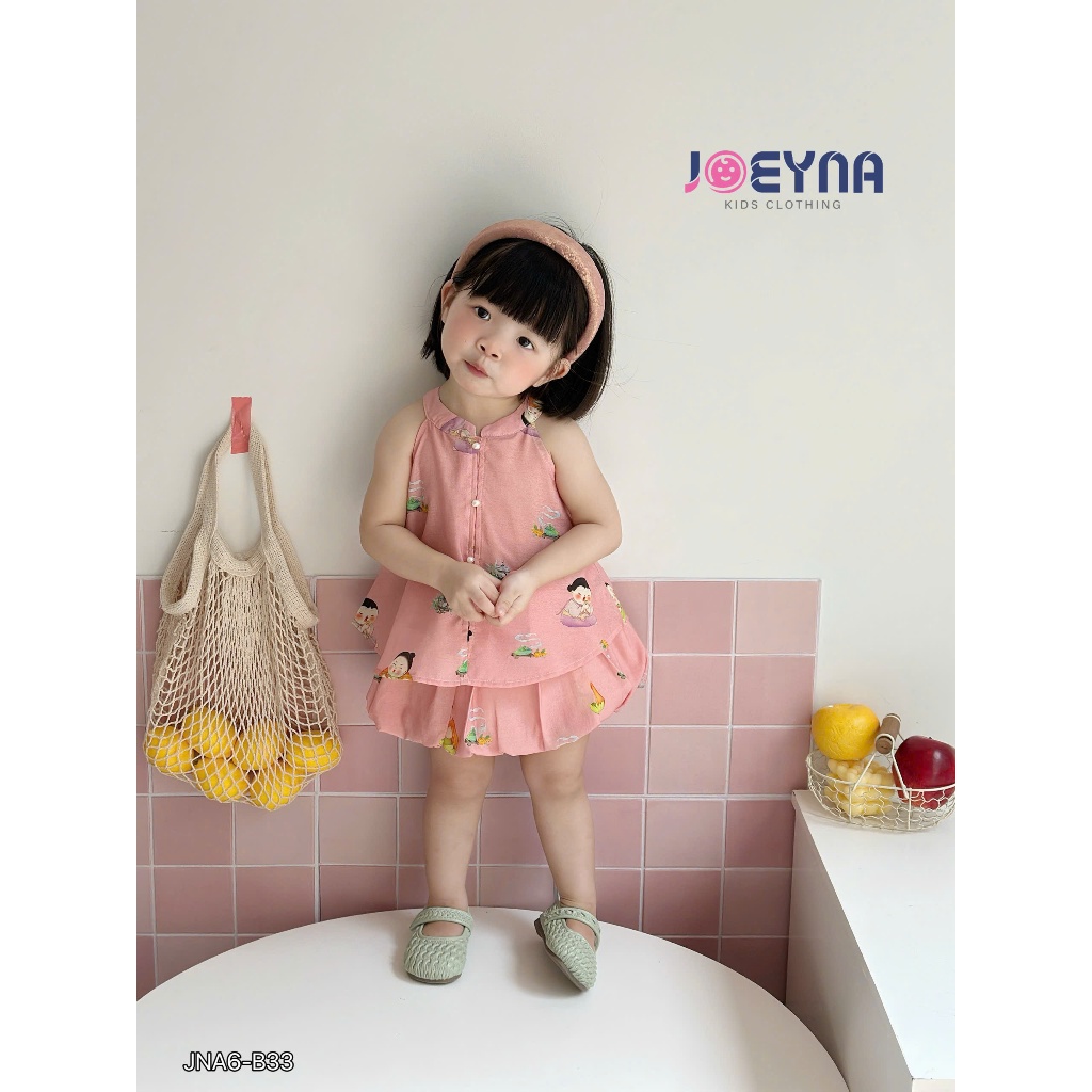 Set yếm cổ tàu Joeyna B33 siêu xinh cho bé