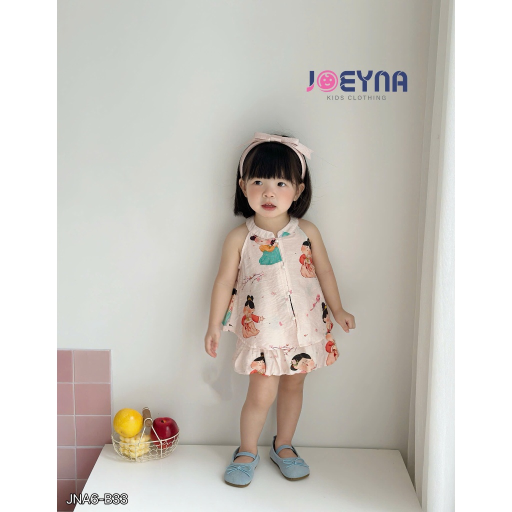 Set yếm cổ tàu Joeyna B33 siêu xinh cho bé