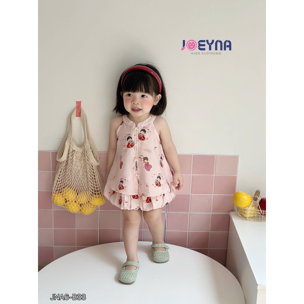 Set yếm cổ tàu Joeyna B33 siêu xinh cho bé
