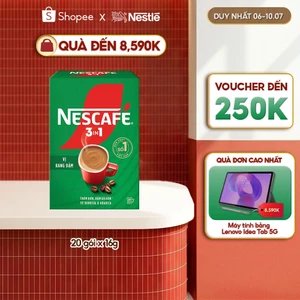 NESCAFE 3IN1 Công thức cải tiến - VỊ RANG ĐẬM (Hộp 20 gói x 16g)