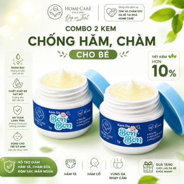 Combo 2 Kem CHỐNG Hăm, Chàm Cho Bé - Dịu Mẩn Ngứa, Ngừa Hăm, Bảo Vệ Và Phục Hồi Da Bé 5g