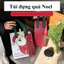 Túi Đựng Quà Noel Giáng Sinh Túi Vải Đa Năng Đựng Quà Bánh Kẹo Quà Tặng MUN STORE TVAIDETNOEL08