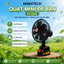 Quạt Tích Điện Mini Để Bàn - Xoay 180 Độ, Dùng Liên Tục 8-12H, 2 Công Suất Gió - Hightech House