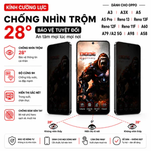 Kính Cường Lực Chống Nhìn Trộm KINGKONG Cho Samsung S25 FE S24 FE S23 FE S21 FE C55 A55 A35 M56 M55 M54 A54 M35 A36 A56