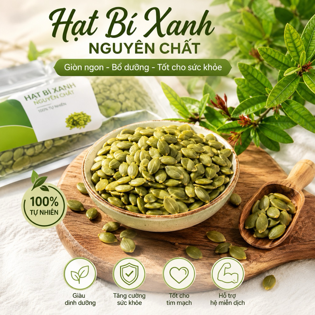Nhân Hạt Bí hủ 500gr