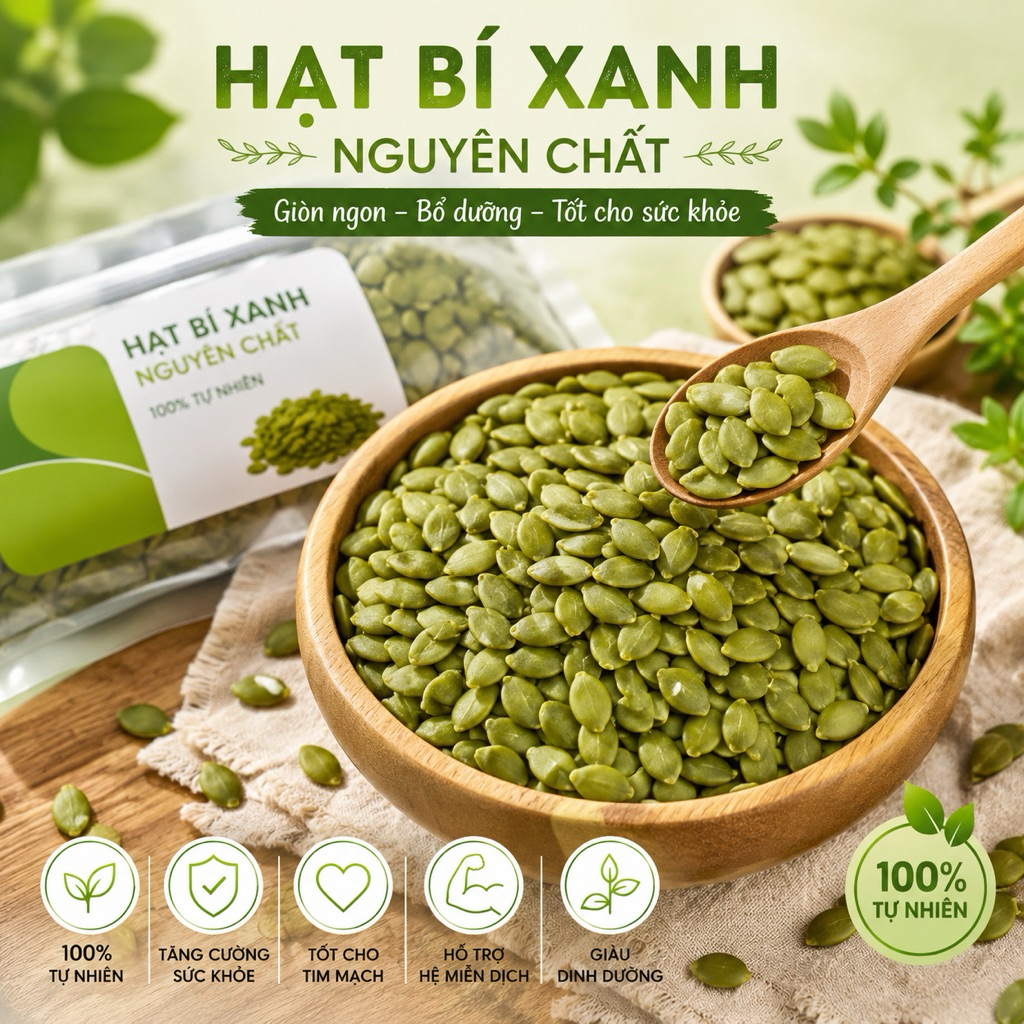 Nhân Hạt Bí hủ 500gr