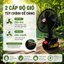 Quạt Tích Điện Mini Để Bàn - Xoay 180 Độ, Dùng Liên Tục 8-12H, 2 Công Suất Gió - Hightech House