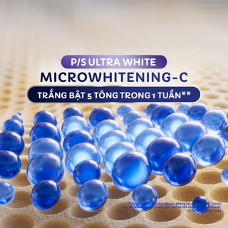 [MỚI]Kem đánh răng P/S Ultra White Trắng Bật 5 Tông 100g+Bàn Chải P/S Chăm Sóc Nướu+Nước Súc Miệng P/S Kháng Khuẩn 500ml