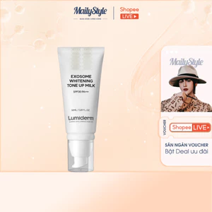 M22_ Kem Nâng Tone dạng sữa EXOSOME Lumiderm EXO SOME WHITENING TONE UP MILK SPF 30 PA++
