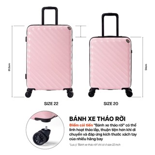 [🌟DEAL XỊN] Vali Kéo MIAvn Du Lịch Larita WENY - Size 20/22/24/28, Nhựa PC/ABS Cứng Cáp Bền Bỉ, Bảo Hành Trọn Đời