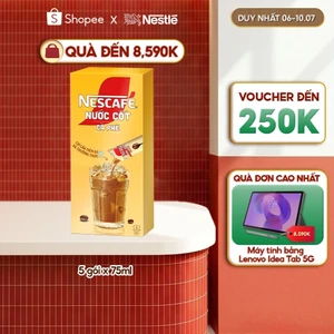 Nước cốt cà phê NESCAFÉ - CÀ PHÊ SỮA ĐÁ (Hộp 5 gói x 75ml)