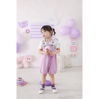 NBAN (3M-24M) Bộ đồ yếm bé gái Đầu Bếp Kem thời trang thấm hút tốt, dễ mặc đi học đi chơi-CANDY5.25