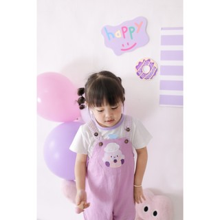 NBAN (3M-24M) Bộ đồ yếm bé gái Đầu Bếp Kem thời trang thấm hút tốt, dễ mặc đi học đi chơi-CANDY5.25