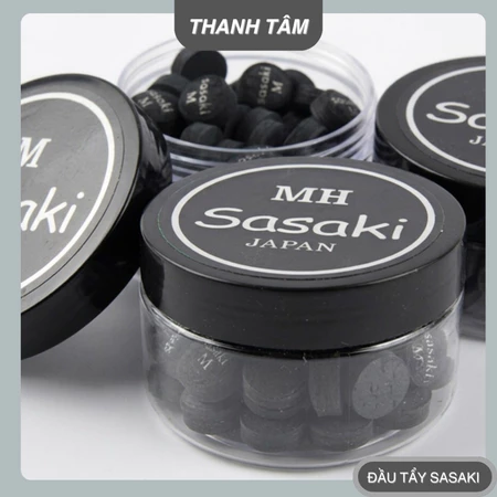 [ 1 Viên ] Đầu Tẩy Cơ Bida Sasaki Đen