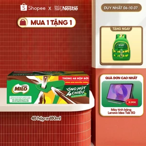 Sữa Lúa Mạch Nestlé MILO 48x180ml Không Màng Co