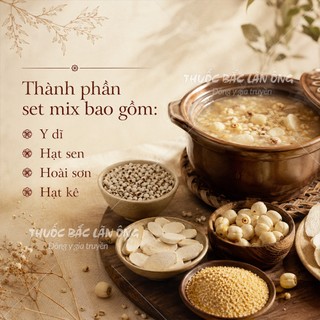 3 Set Cháo Bổ Tỳ Vị, Cháo Nuôi Dưỡng Tỳ, Hỗ Trợ Ăn Ngon, Thanh Lọc Cơ Thể, Giảm Chướng Bụng khó Tiêu