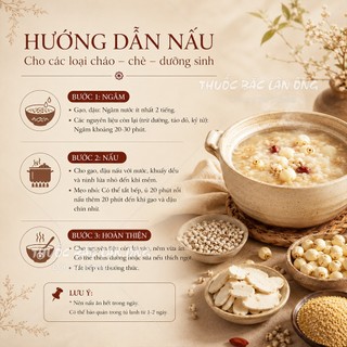 3 Set Cháo Bổ Tỳ Vị, Cháo Nuôi Dưỡng Tỳ, Hỗ Trợ Ăn Ngon, Thanh Lọc Cơ Thể, Giảm Chướng Bụng khó Tiêu