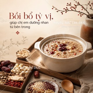 3 Set Cháo Bổ Tỳ Vị, Cháo Nuôi Dưỡng Tỳ, Hỗ Trợ Ăn Ngon, Thanh Lọc Cơ Thể, Giảm Chướng Bụng khó Tiêu
