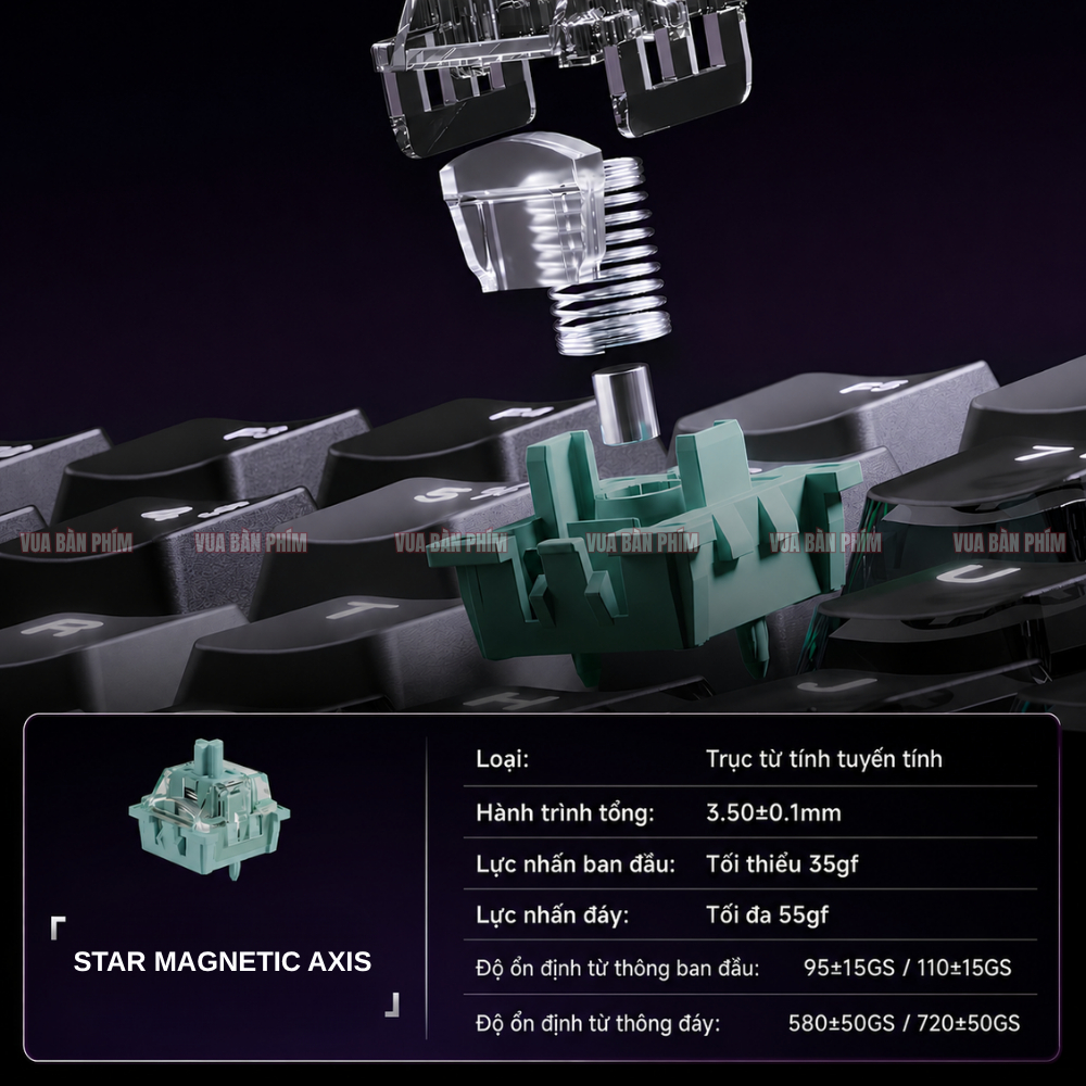 Bàn phím cơ  Akko 5087 HE trục từ , polling rate 8k,  độ phản hồi 0.005RT , 3 mode , full foam , layout tkl, led rgb | BigBuy360 - bigbuy360.vn