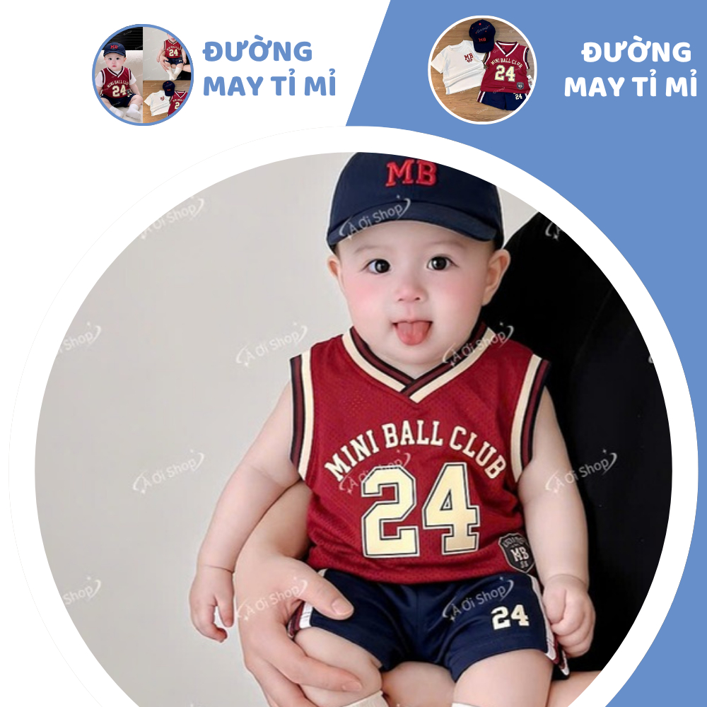 [À ƠI SHOP] D93- set 3 ct cộc mini ball club số 24 kèm mũ- a111.120