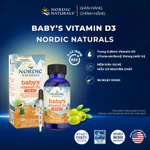 Vitamin D3 thuần tinh khiết Nordic Naturals lọ 22,5ml, Hỗ trợ phát triển hệ xương răng & nhịp giấc ngủ cho bé 0-12 tháng — ảnh 1