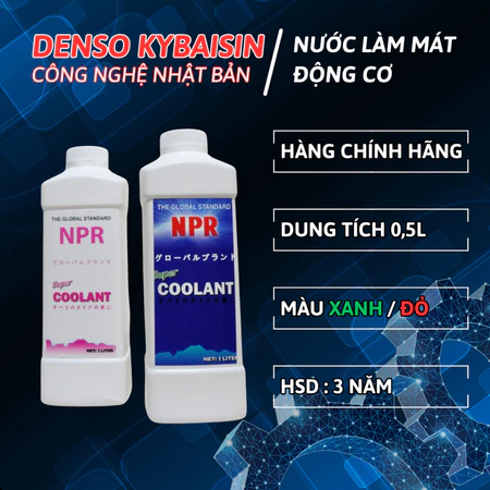 Nước Làm Mát Ô tô, Nước mát ô tô màu xanh đỏ NPR COOLANT - 1L