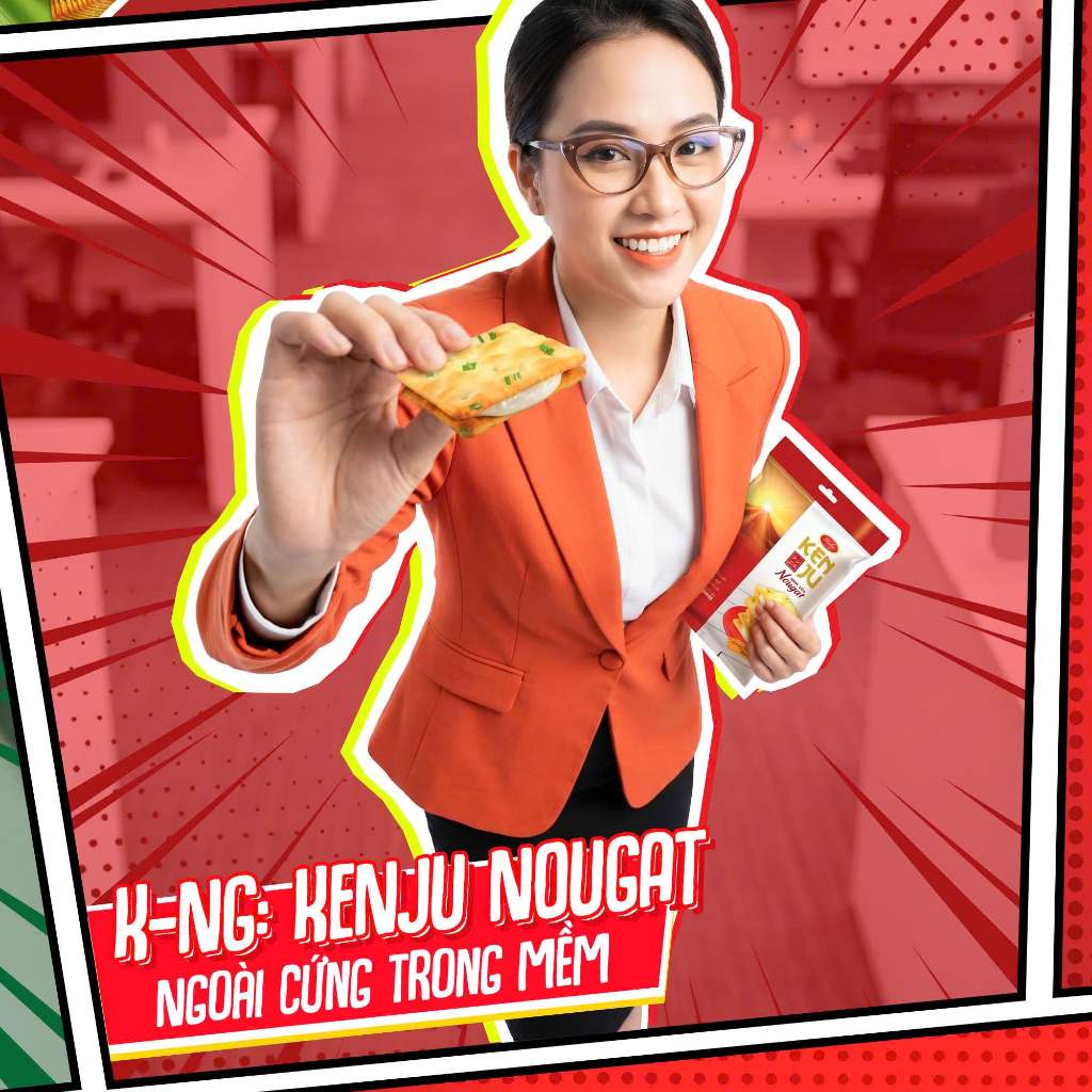 [MUA 2 TẶNG 1 QUẠT] Combo 4 bánh kenju kem dẻo và kenju gà phô mai 2 lớp