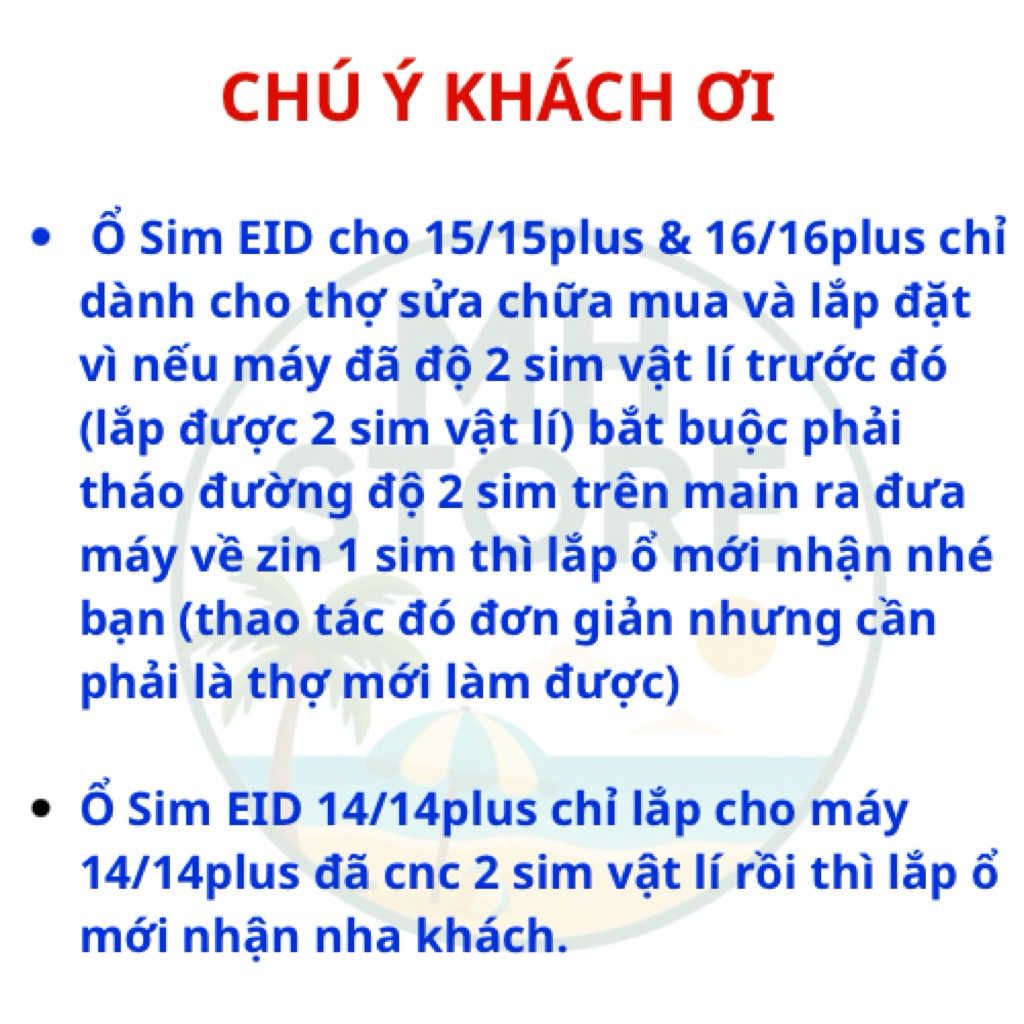 Ổ Sim IC EID cho 12-16Plus Lock, ko cần dùng sim ghép, ổ nạp VN fw 2.42VN/2.46VN (13-16plus), 5.23vn (12 seri) | BigBuy360 - bigbuy360.vn
