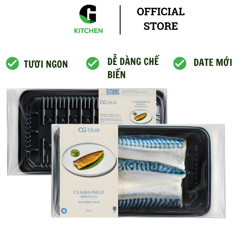 Cá saba Nauy Fille Blues G Kitchen 250g [Giao HCM]