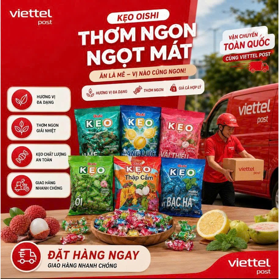 KẸO THƠM NGON - VẬN CHUYỂN TOÀN QUỐC CÙNG VTP