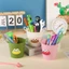 Ống Đựng Bút Nhựa Đa Năng Kèm Sticker Môi 3D Dễ Thương Đựng Bút Cọ Trang Điểm MUN STORE OBLOEMOI18