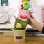 Ống Đựng Bút Nhựa Đa Năng Kèm Sticker Môi 3D Dễ Thương Đựng Bút Cọ Trang Điểm MUN STORE OBLOEMOI18